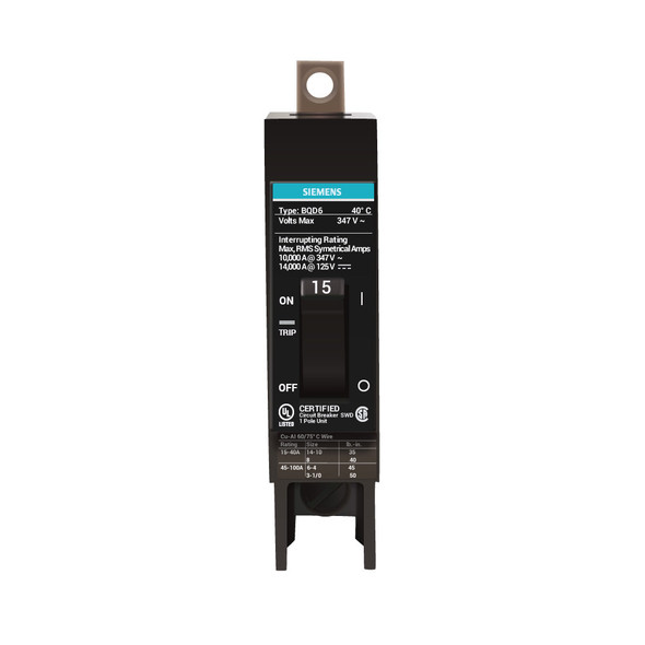 Siemens BQD6115 Miniature Circuit Breakers (MCBs)
