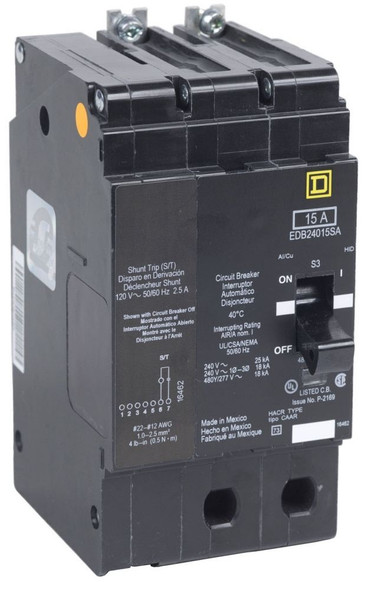 Square D EDB24050SA Molded Case Breakers (MCCBs)