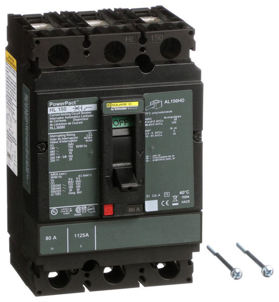 Square D HLL36080 Molded Case Breakers (MCCBs)
