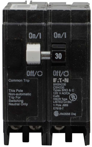 Eaton BRSN230 Miniature Circuit Breakers (MCBs)