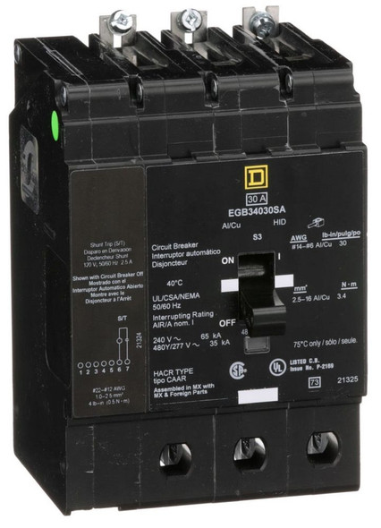 Square D EGB34030SA Miniature Circuit Breakers (MCBs)