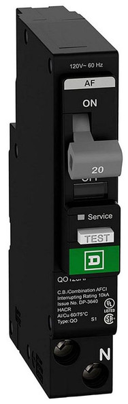 Square D QO120PAF Miniature Circuit Breakers (MCBs) Square D QO120PAF Miniature Circuit Breakers (MCBs)