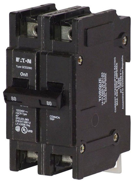 Eaton QCD2080 Din Rail Mounted Circuit Breakers