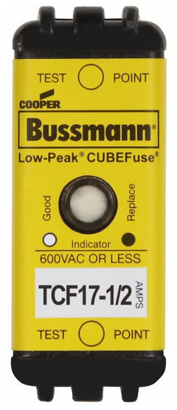 Bussmann TCF17-1/2 Class J 17-1/2A 600VAC, 300VDC Branch Circuit Fuse