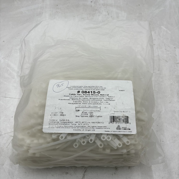 Avery Dennison 08415-0-LOT-10/20/2025 Fasteners