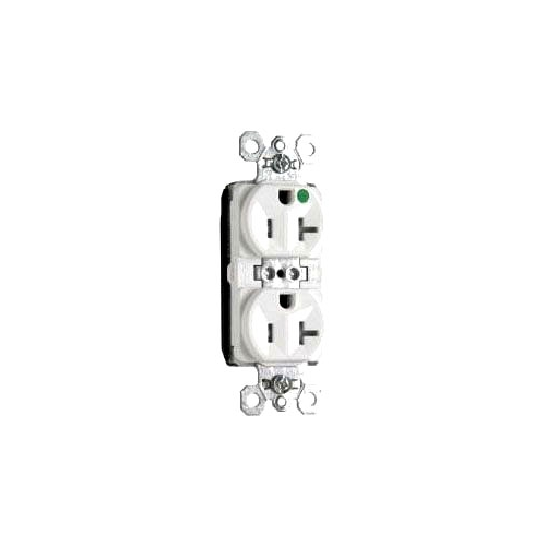 Pass & Seymour PTTR8300-W Straight Blade Duplex Receptacle