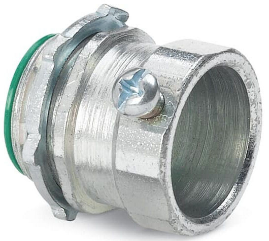 Thomas & Betts TC122US 3/4 Set Screw Zinc Plated Steel Emt Connector
