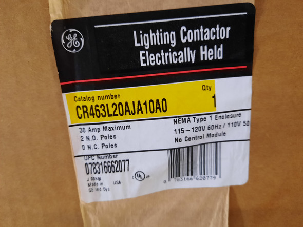 GE CR463L20AJA10A0 Lighting Contactors