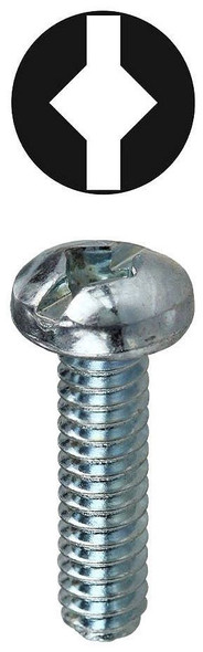 Dottie RMDS141 Steel Square/Slotted Machine Screw