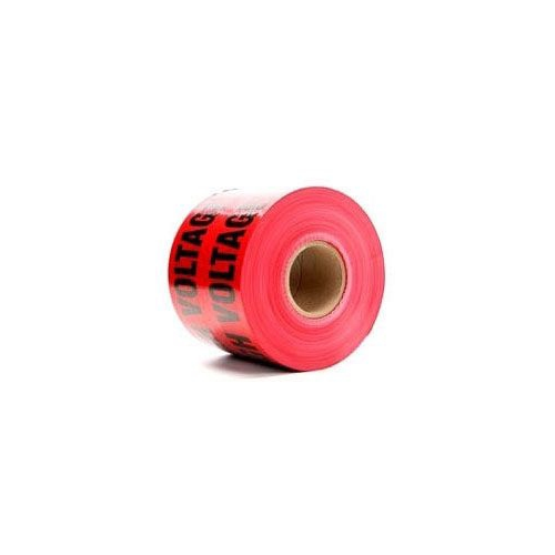 3M 369-R-6X1000FT Polyethylene Plastic Barricade Tape