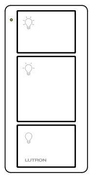 Lutron PJ2-3B-GWH-L01 Wireless Lighting Remote Control