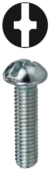Dottie RMC142 Steel Slotted/Phillips Machine Screw