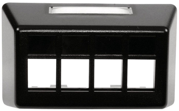 Hubbell FP4BBK Work Area Furniture Plate