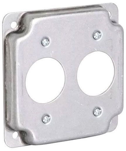 Raco 807C 0.0625Pre-Galvanized Sheet Steel Square Electrical Outlet Box Exposed Work Surface Cover