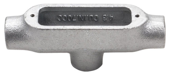 Topaz TB5M Zinc Plated Aluminum Enameled Malleable Iron Rigid Conduit Body