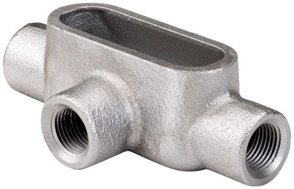 Topaz T8G7 Zinc Plated Gray Iron Rigid Conduit Body
