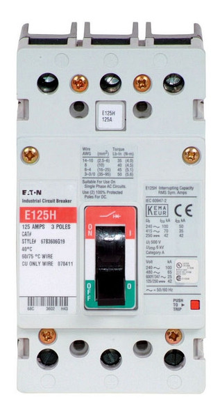 Eaton EGS3025FFG Molded Case Breakers (MCCBs)