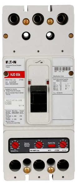 Eaton JDC3070 Molded Case Breakers (MCCBs)