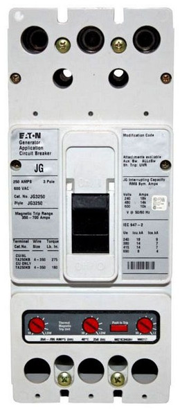 Eaton JG3250 Molded Case Breakers (MCCBs)