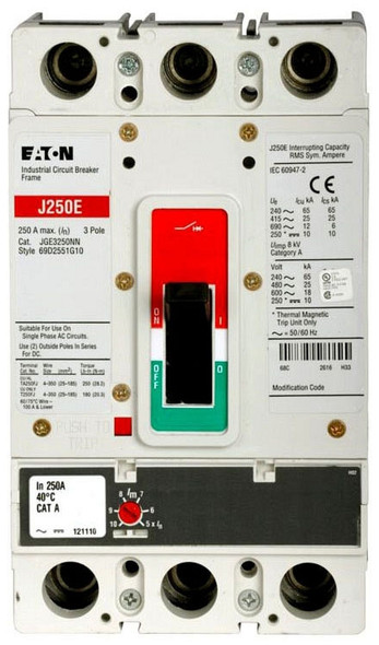 Eaton JGE3100FAGC Molded Case Breakers (MCCBs)