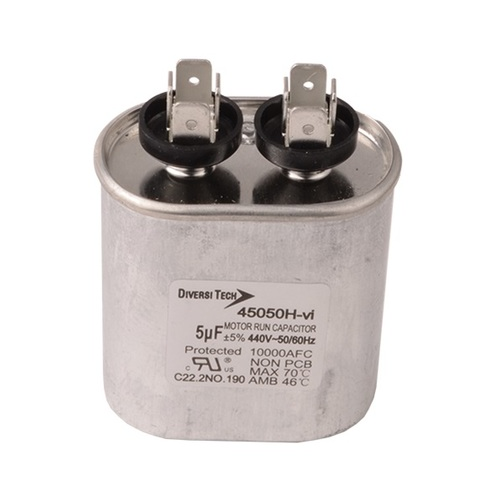 Diversitech DIV45050H Dual Run Capacitor 50+5 MFD 370/440V Round Oval