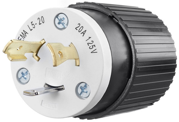 Bryant 70520-NP Tech-Spec Locking Plug 20A 125V 2-Pole 3-Wire NEMA L5-20P