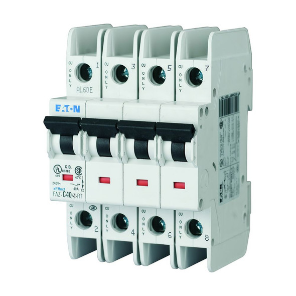 Eaton FAZ-C40/4-NA Din Rail Mounted Circuit Breakers