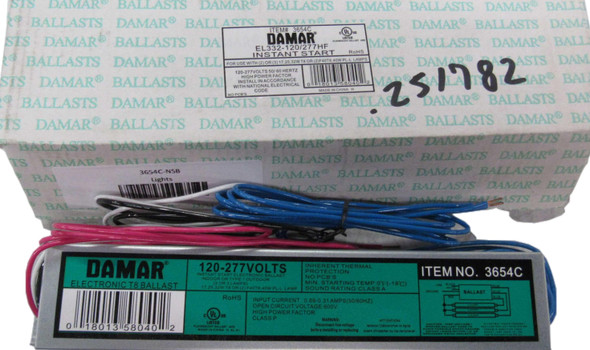 Damar 3654C Bulb/Ballast/Driver Accessories