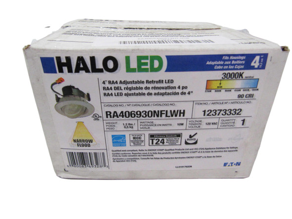 Halo RA406930NFLWH LED Bulbs Retrofit EA