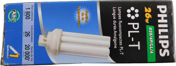 Philips PL-T26W/835/4P/LL/A Miniature and Specialty Bulbs Compact Fluorescent 26W