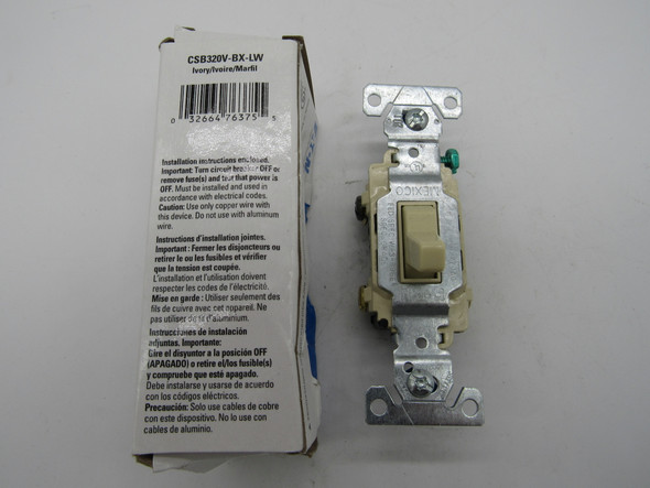 Eaton CSB320V-BX-LW Light Switch and Control Accessories 3 Way 20A 277V EA