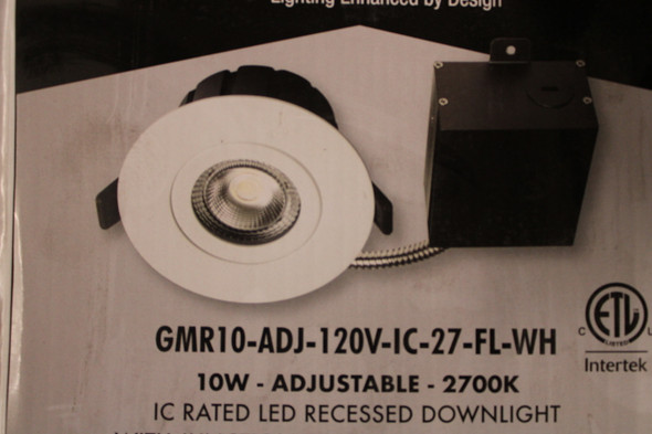 GM Lighting GMR10-ADJ-120V-IC-27-FL-WH Other Lighting Fixtures/Trim/Accessories EA