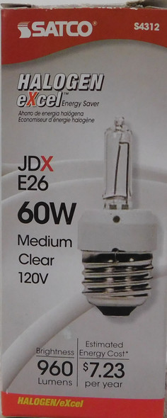 Satco 60WT3/CL/E26/120V/EXCEL Miniature and Specialty Bulbs