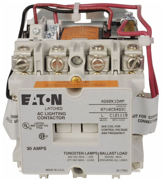 Eaton A202K6BAM Lighting Contactors Open 2P 400A 120V
