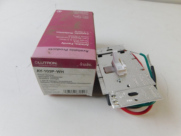 Lutron AY-103P-WH Light and Dimmer Switches 120V EA