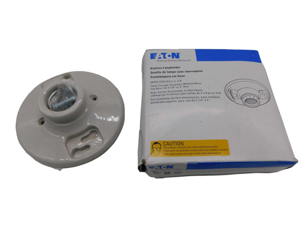 Eaton 604-BX-LW Lampholders/Adaptors/Accessories Lamp Holder 250V 660W EA Ceramic