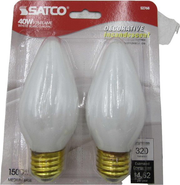 Satco 40F/15/W/E/26/120V Miniature and Specialty Bulbs