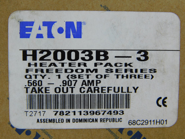 Eaton H2003B-3 Heater Packs and Elements .560-.907A EA