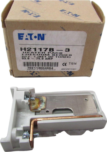 Eaton H2117B-3 Electric Heaters Overload Thermal Heater 53.8-74.9A 3BOX