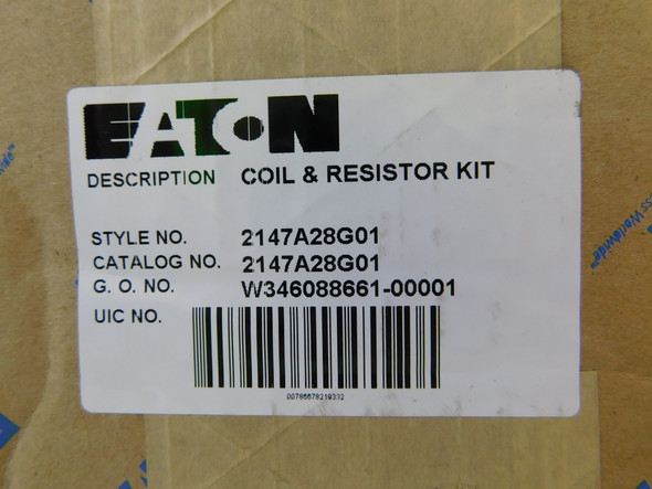 Eaton 2147A28G01 Plumbing Solenoid Valves and Coils Coil & Resistor Kit 120V EA