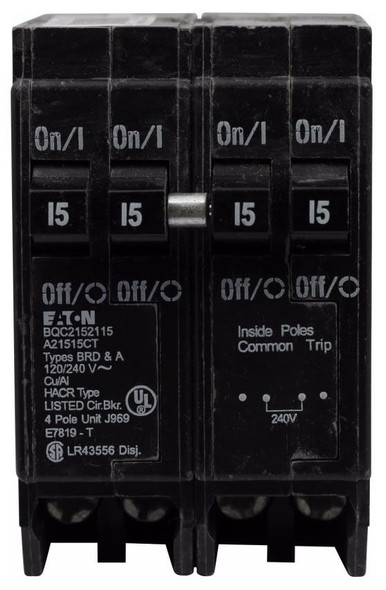 Eaton BQC220220 Miniature Circuit Breakers (MCBs) BR 3P 70A 240V 50/60Hz 3Ph EA