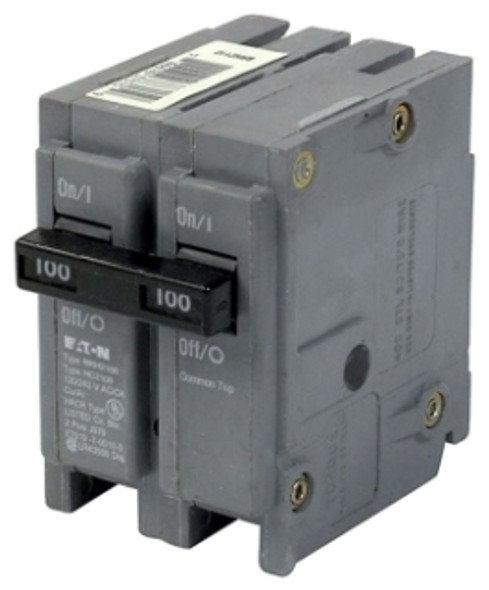 Eaton BRH2100 Miniature Circuit Breakers (MCBs) BR 2P 100A 240V 50/60Hz 1Ph EA