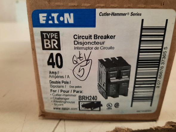 Eaton BRH240 Miniature Circuit Breakers (MCBs)