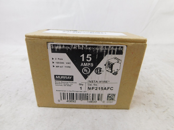 Siemens MP215AFC Molded Case Breakers (MCCBs) MP-AT 2P 15A 240V 50/60Hz 1Ph