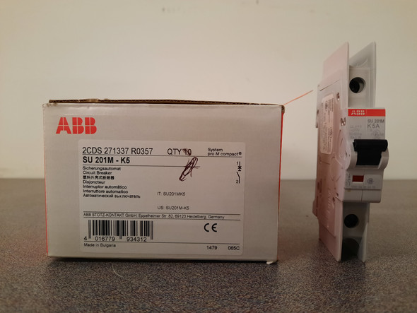 Abb SU201M-K5 Miniature Circuit Breakers (MCBs) TYPE K 1P 5A 480V