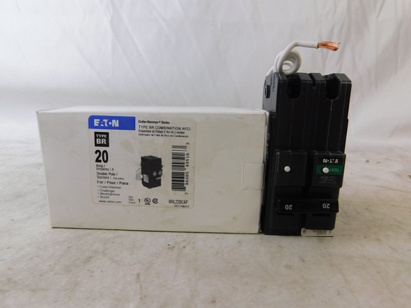 Eaton BRL220CAF Miniature Circuit Breakers (MCBs) BR 2P 20A 240V 50/60Hz 1Ph EA