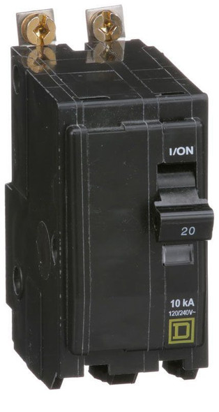 Square D QOB220 Miniature Circuit Breakers (MCBs) 2P 20A 120V EA