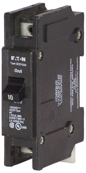 Eaton QCD1010 Miniature Circuit Breakers (MCBs) QCD 1P 10A 240V 50/60Hz 1Ph