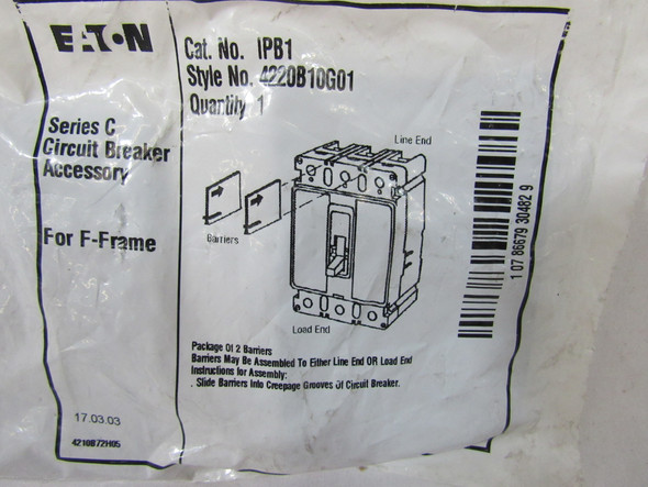 Eaton IPB1 Circuit Breaker Accessories Barrier Kit F Frame EA