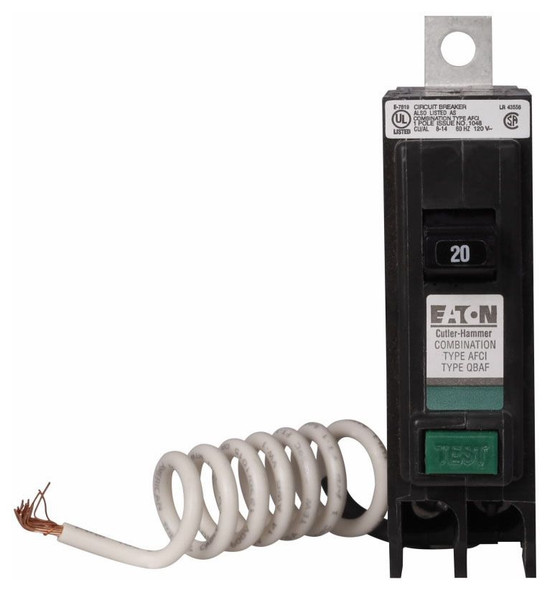 Eaton QBCAF1020 Miniature Circuit Breakers (MCBs) QB 1P 20A 240V 50/60Hz 1Ph Eaton QBCAF1020 Miniature Circuit Breakers (MCBs) QB 1P 20A 240V 50/60Hz 1Ph